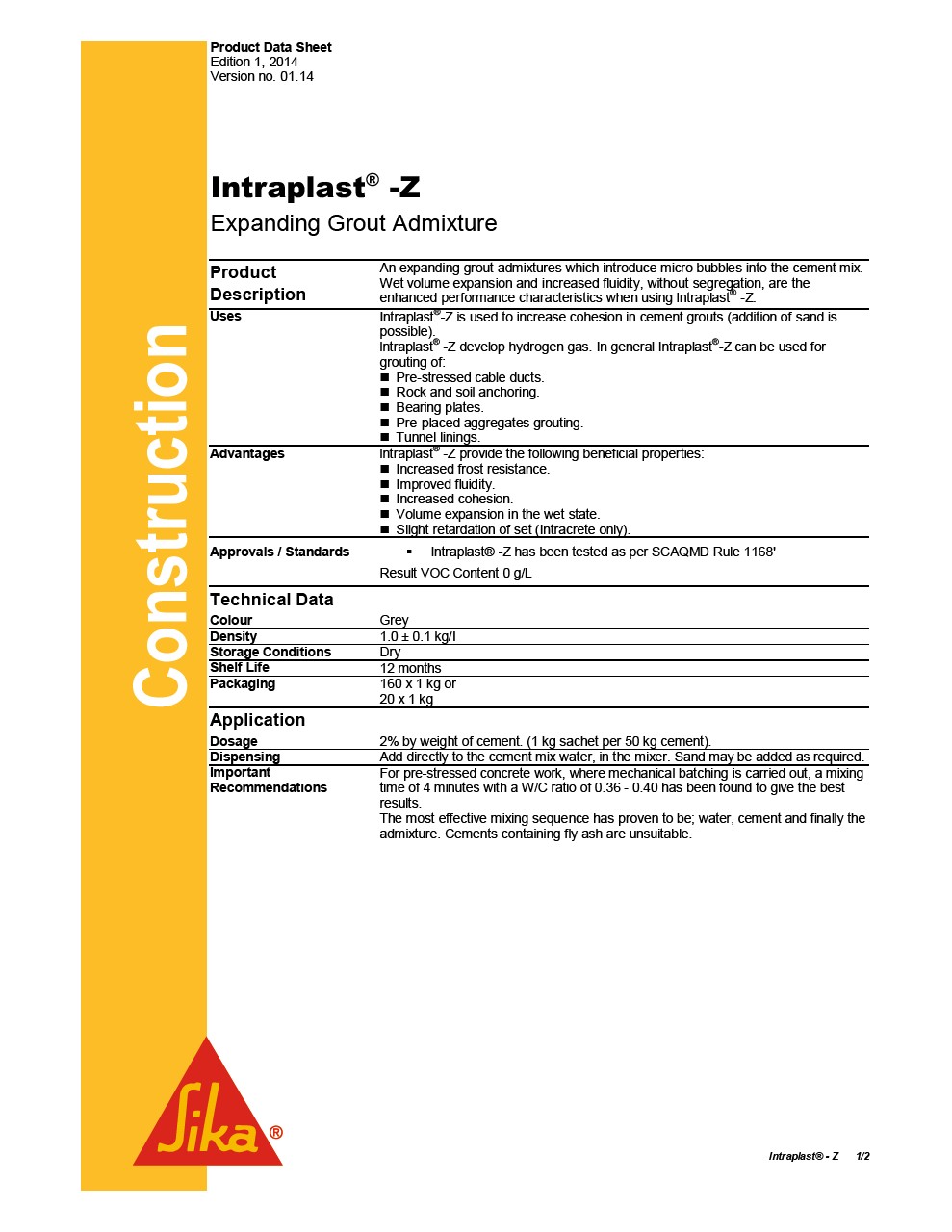 Product Datas Sheets & SDS